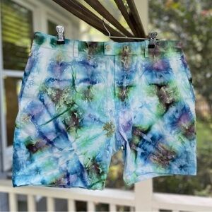 Made by Cam Newton hand crafted tie dyed  shorts size 36